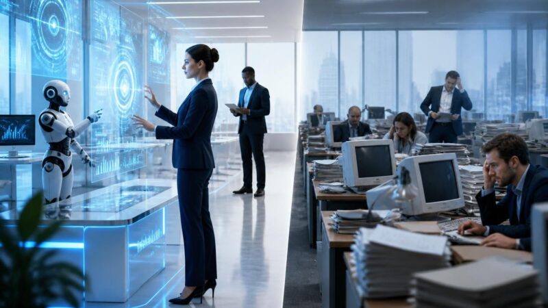 découvrez comment l'intelligence artificielle crée un fossé croissant entre les entreprises pionnières en innovation et celles qui prennent du retard dans leur transformation digitale.