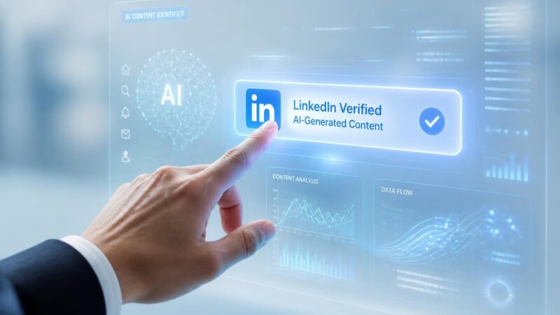 linkedin introduit un nouveau bouton innovant permettant d'identifier facilement les contenus générés par l'intelligence artificielle, améliorant ainsi la transparence et la confiance sur la plateforme.