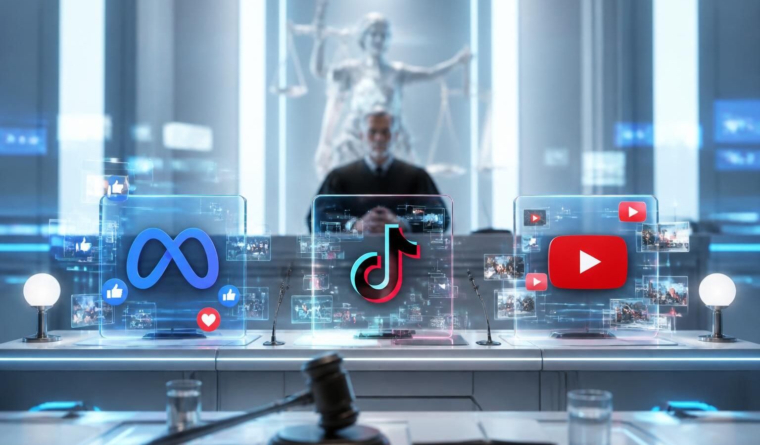 meta confronté à la justice pour l'impact addictif de ses plateformes sur les adolescents, tandis que tiktok et youtube sont également ciblés pour leurs effets potentiellement nocifs.