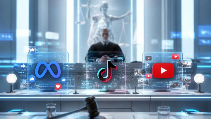 meta confronté à la justice pour l'impact addictif de ses plateformes sur les adolescents, tandis que tiktok et youtube sont également ciblés pour leurs effets potentiellement nocifs.
