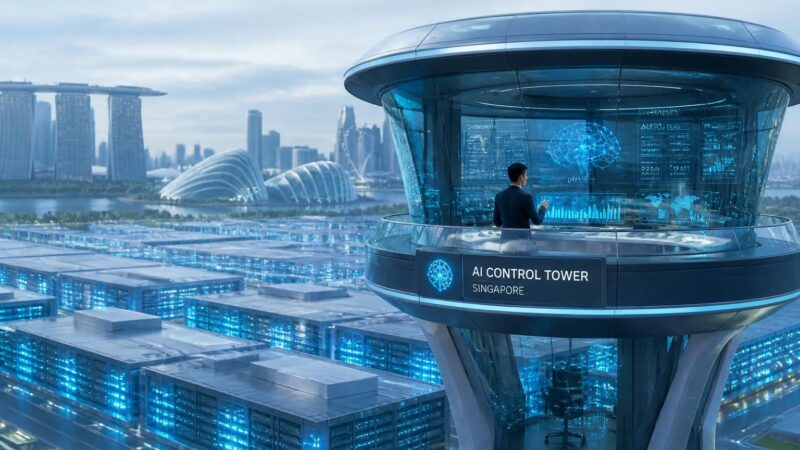 découvrez comment une tour de contrôle innovante à singapour supervise l'intelligence artificielle dans les centres de données, optimisant la gestion et la performance des infrastructures numériques.