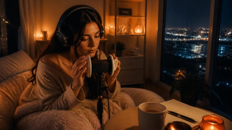 découvrez comment les influenceurs utilisent l'asmr pour partager leurs soirées en solo et lutter contre la solitude, créant des moments apaisants et intimes.