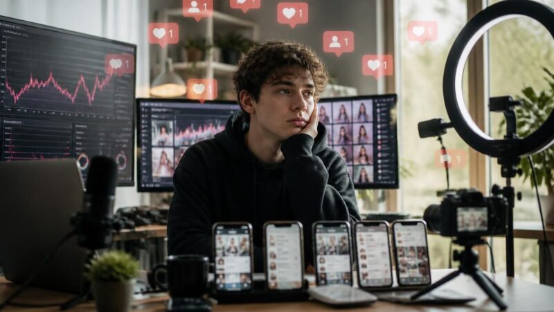 découvrez comment l'univers des influenceurs fait face à une crise de croissance et explore les possibles voies pour se réinventer dans un secteur en pleine évolution.