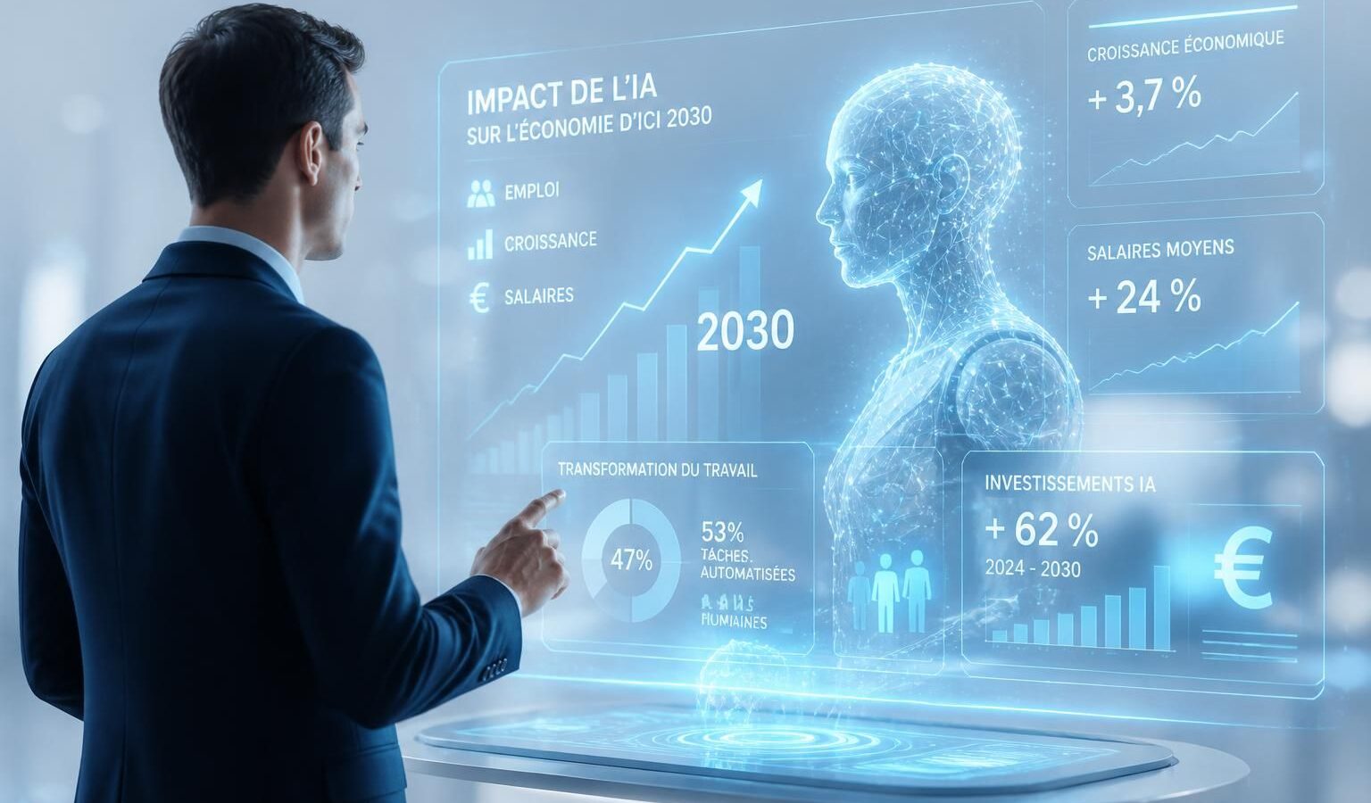 découvrez comment anthropic prévoit que l'intelligence artificielle transformera l'emploi, la croissance économique et les salaires d'ici 2030, avec un impact majeur sur le marché du travail et l'économie mondiale.