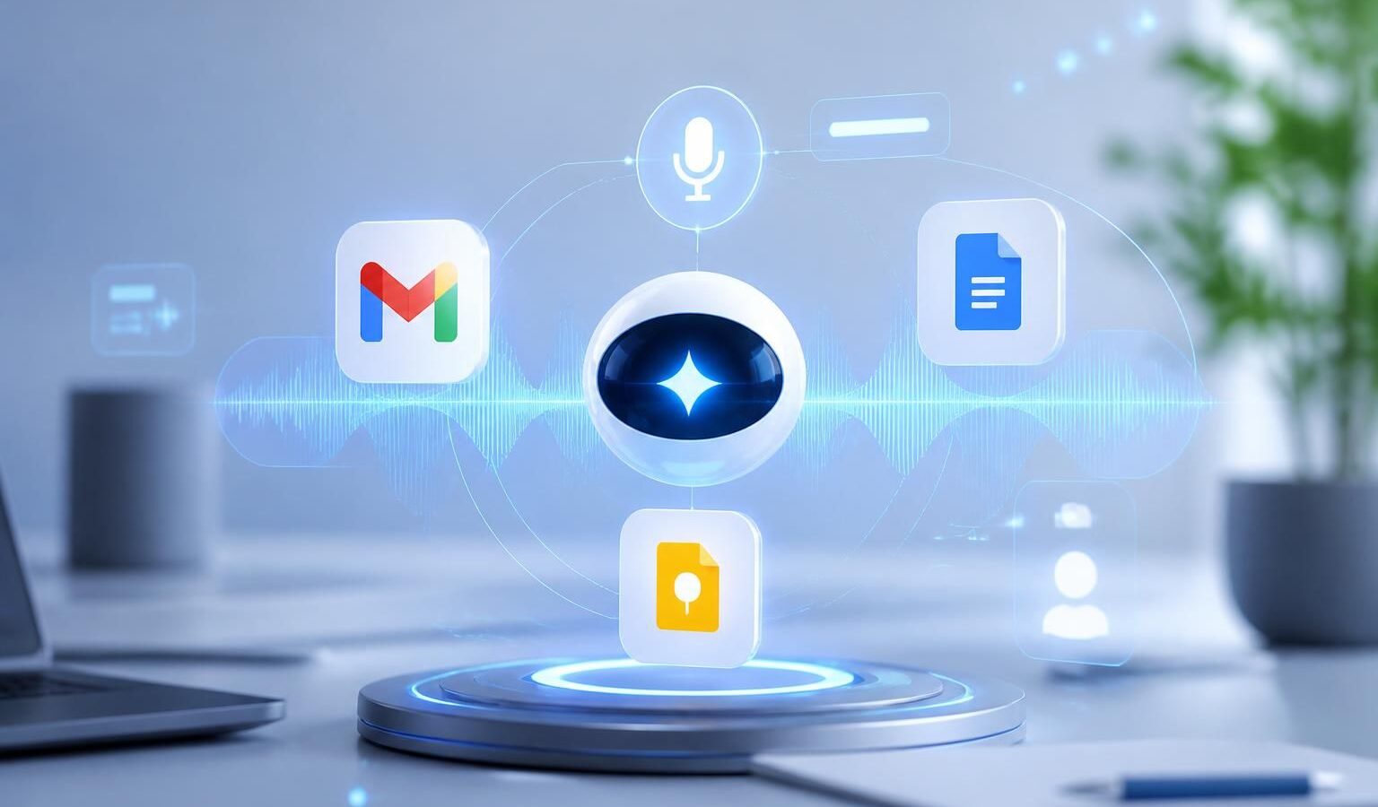 découvrez gemini vocal, la nouvelle fonctionnalité révolutionnaire intégrée à google workspace, transformant votre expérience avec gmail, docs et keep grâce à une interaction sonore innovante.