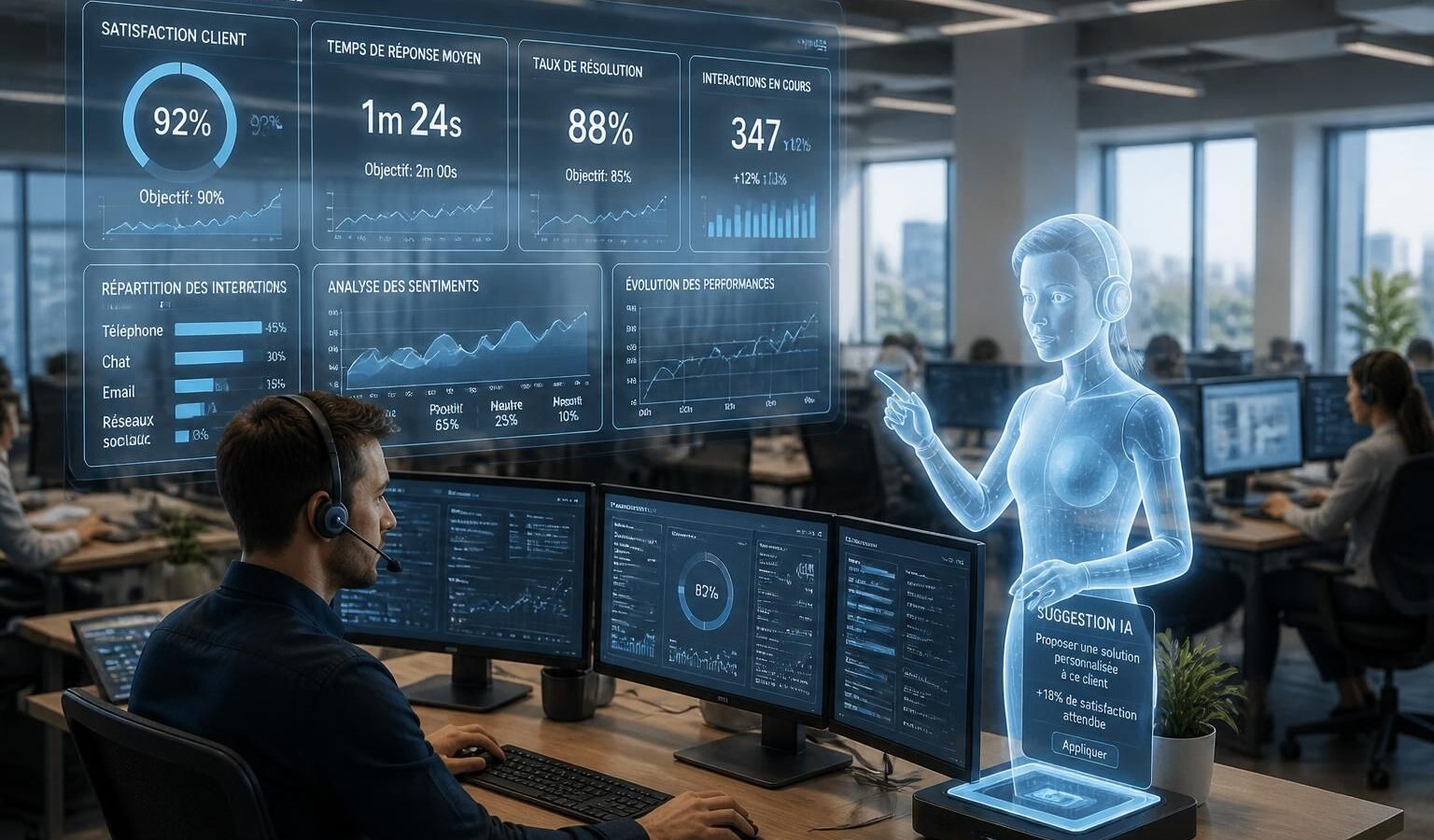 découvrez comment l'intelligence artificielle transforme les indicateurs de performance des centres de contact, améliorant la qualité du service client et l'efficacité opérationnelle.