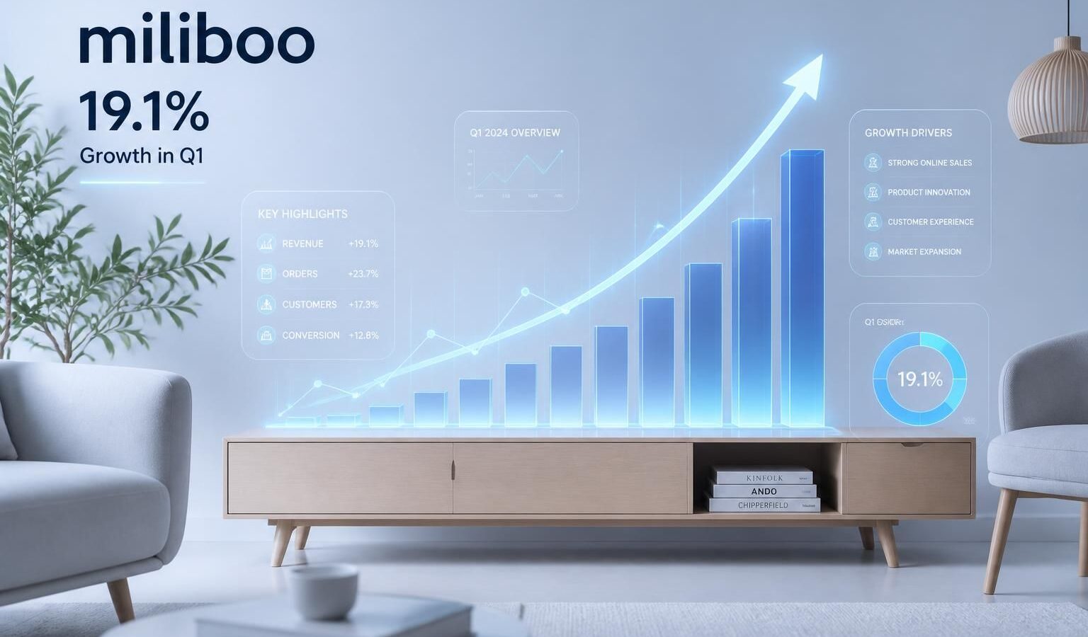 découvrez comment miliboo affiche une croissance remarquable de 19,1% au premier trimestre, confirmant son dynamisme et son succès sur le marché.