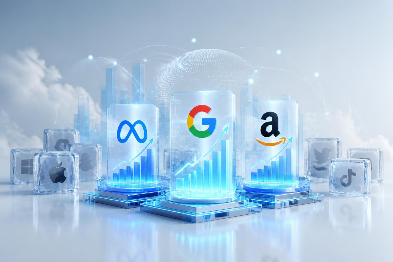 Publicité digitale : Meta, Google et Amazon prospèrent tandis que les autres entrent dans une phase de gel économique