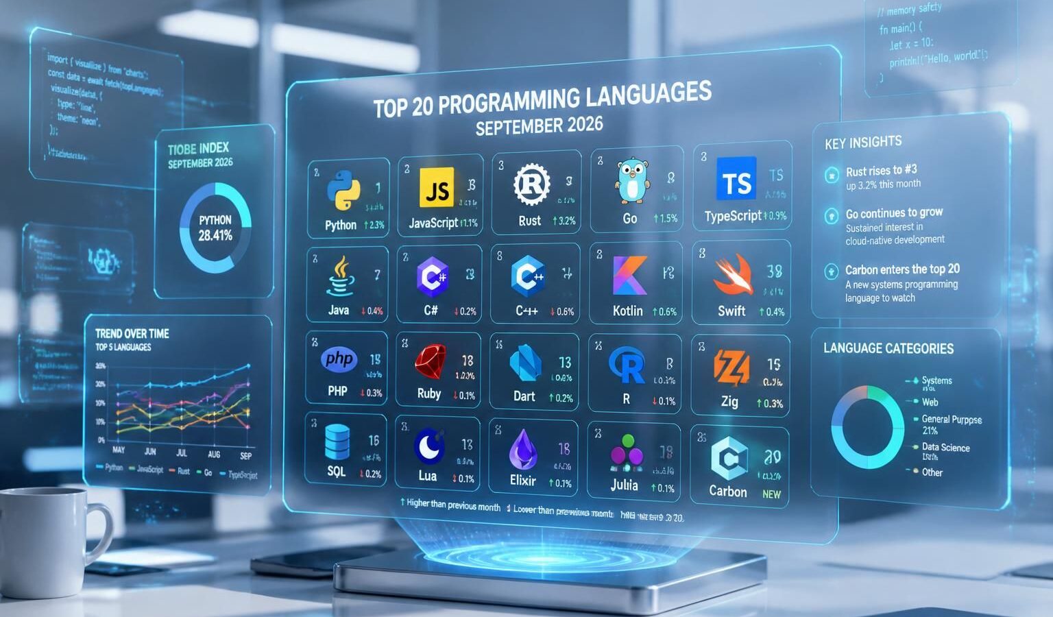 découvrez le top 20 des langages de programmation incontournables en septembre 2026 pour rester à la pointe de la technologie et booster votre carrière de développeur.