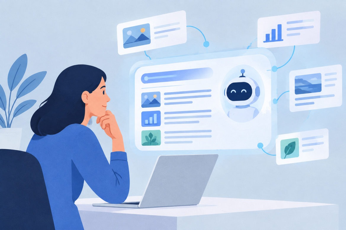 Interface de recherche montrant la nouvelle option de veille Google AI Mode sur smartphone