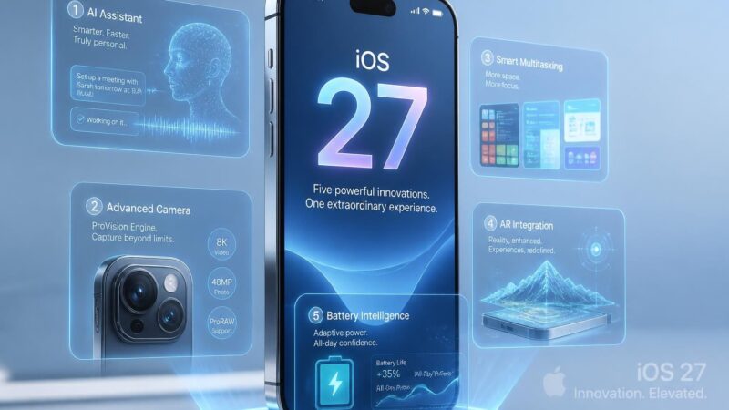 découvrez les 5 innovations majeures d'ios 27 sur iphone et profitez des nouvelles fonctionnalités incontournables pour améliorer votre expérience mobile.