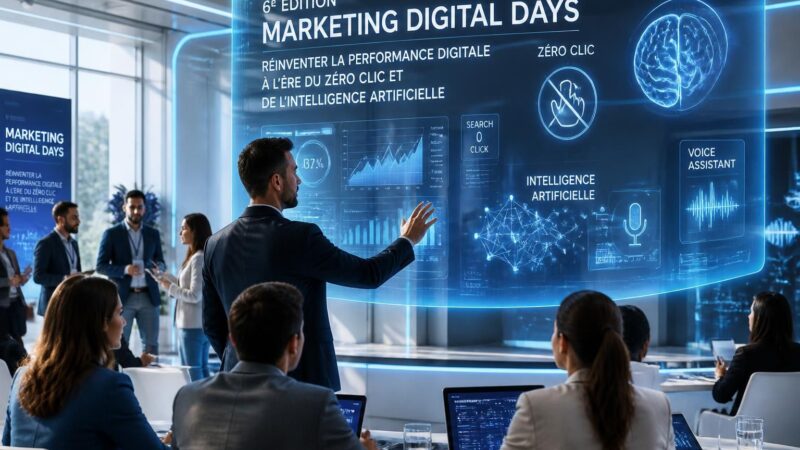 participez à la 6ᵉ édition des marketing digital days pour découvrir comment réinventer la performance digitale à l'ère du zéro clic et de l'intelligence artificielle. un événement incontournable pour les professionnels du marketing.
