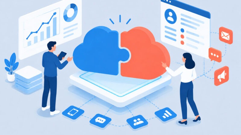 Logos réunis pour l'opération Salesforce rachat Braze au service de Marketing Cloud